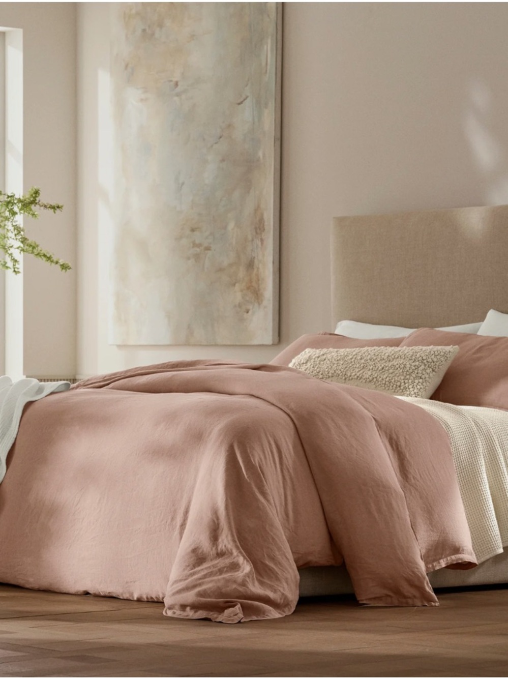 Boll & Branch Linen Duvet Set Full/ Queen Terracotta $529 Retail Sold Out Color